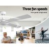 devanti 52'' ceiling fan ac motor 4 blades w/remote white devanti 52'' ceiling fan ac motor 4 blades w/remote white