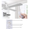 devanti 52'' ceiling fan ac motor 4 blades w/remote white devanti 52'' ceiling fan ac motor 4 blades w/remote white
