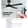 devanti 52'' ceiling fan ac motor w/light w/remote black devanti 52'' ceiling fan ac motor w/light w/remote black