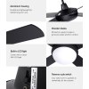 devanti 52'' ceiling fan ac motor w/light w/remote black devanti 52'' ceiling fan ac motor w/light w/remote black