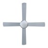 devanti 52'' ceiling fan ac motor w/light w/remote silver devanti 52'' ceiling fan ac motor w/light w/remote silver