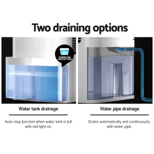 devanti dehumidifier 2l air purifier white