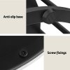 artiss coffee table 2 tier round marble effect