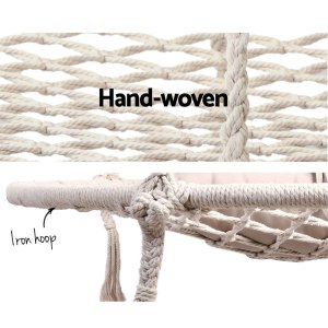 gardeon hammock chair outdoor tree swing nest web hanging seat 100cm