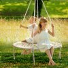 gardeon hammock chair outdoor tree swing nest web hanging seat 100cm