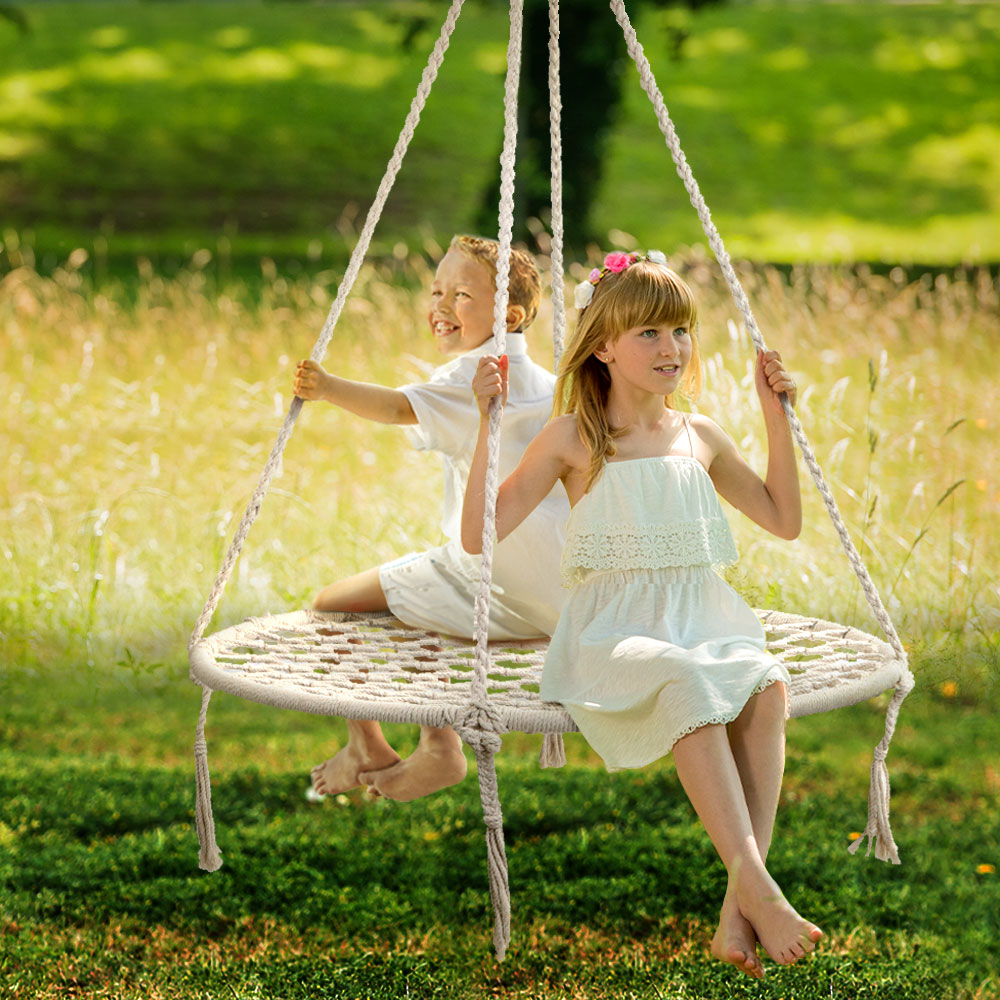 gardeon hammock chair outdoor tree swing nest web hanging seat 100cm
