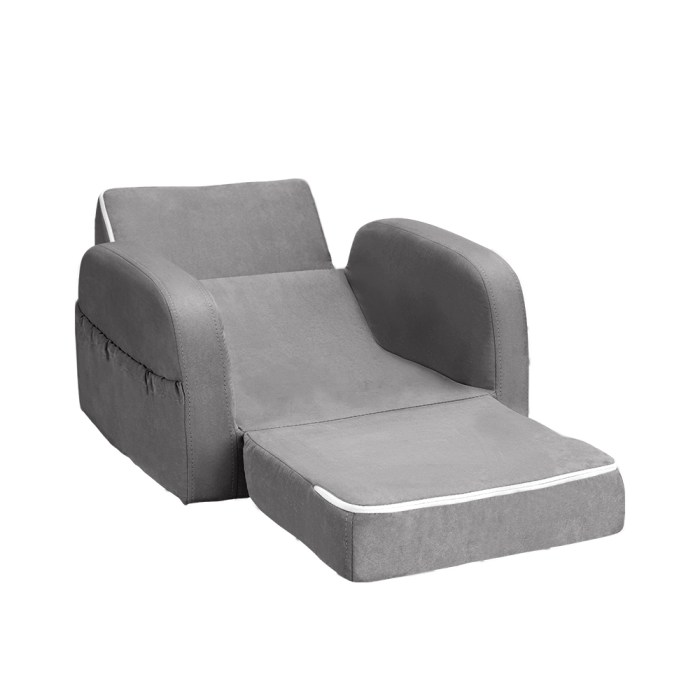 keezi kids sofa 2 seater children flip open couch lounger armchair soft grey keezi kids sofa 2 seater children flip open couch lounger armchair soft grey