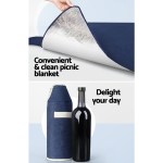 alfresco 4 person picnic basket set backpack bag insulated blue