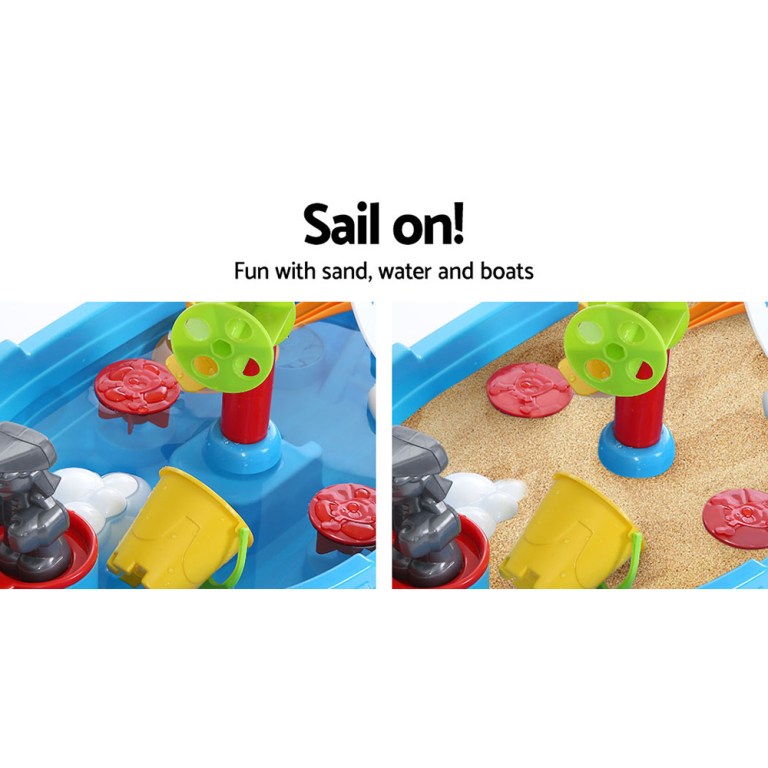 keezi kids sandpit pretend play set outdoor toys water table activity play set keezi kids sandpit pretend play set outdoor toys water table activity play set