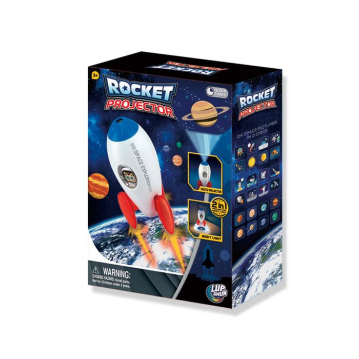 Rocket Projector Night Light Kids STEM Toy - Outer Space Planet Rocket Projector Night Light Kids STEM Toy - Outer Space Planet