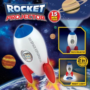 rocket projector night light kids stem toy outer space planet