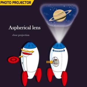 rocket projector night light kids stem toy outer space planet