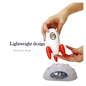 rocket projector night light kids stem toy outer space planet