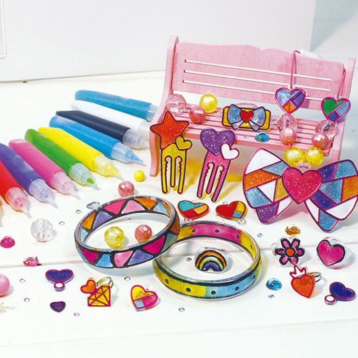 colorato trendy jewellery glass art deco diy craft kit for kids painting set colorato trendy jewellery glass art deco diy craft kit for kids painting set