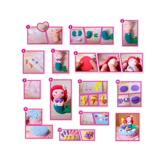 colorato mermaid glow set glow in the dark super clay diy craft kit for kids colorato mermaid glow set glow in the dark super clay diy craft kit for kids
