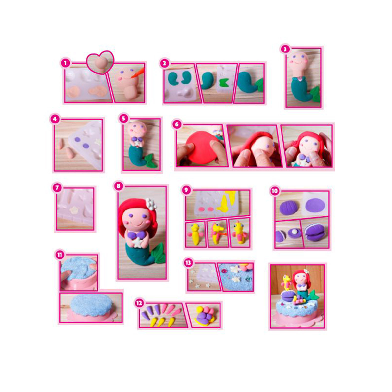 colorato mermaid glow set glow in the dark super clay diy craft kit for kids colorato mermaid glow set glow in the dark super clay diy craft kit for kids