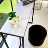 interior ave stone marble console marble & black