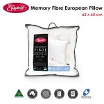easyrest memory fibre european pillow 65 x 65 cm