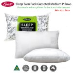 easyrest sleep twin pack gusseted medium standard pillows easyrest sleep twin pack gusseted medium standard pillows