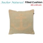 j.elliot home anchor natural filled cushion 43 x 43 cm