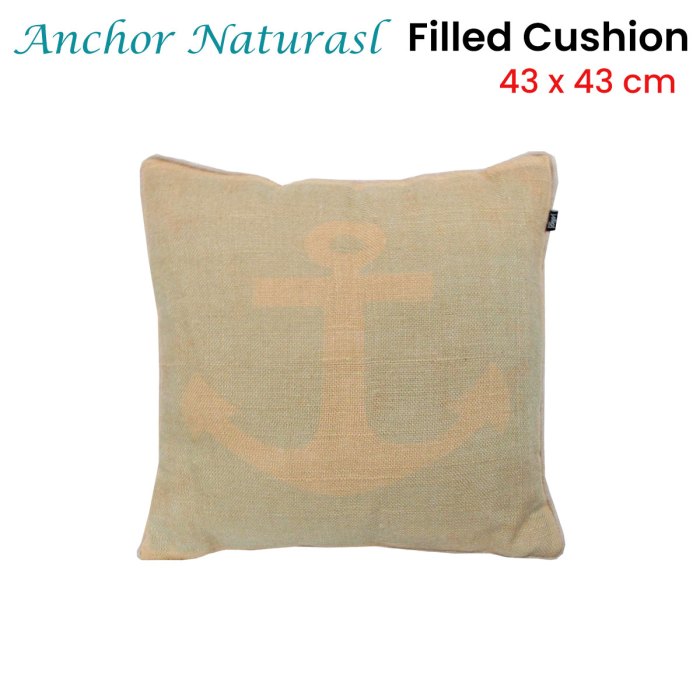 j.elliot home anchor natural filled cushion 43 x 43 cm j.elliot home anchor natural filled cushion 43 x 43 cm