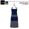 ladelle professional series stripe navy cotton apron 70 x 95 cm