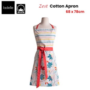 ladelle zest cotton apron 68 x 78 cm