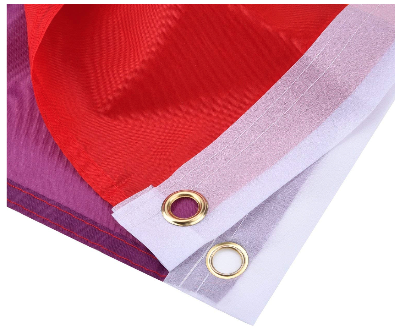 2x deluxe rainbow gay pride flag outdoor banner 150x90cm 3x5ft w metal eyelets