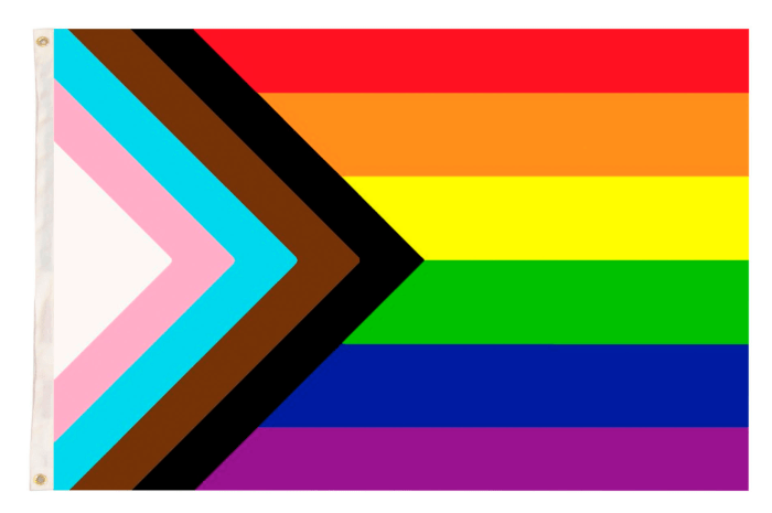 Deluxe Rainbow Progress Gay Pride Flag LGBTQ+ LGBTQIA Banner - 150x90cm Deluxe Rainbow Progress Gay Pride Flag LGBTQ+ LGBTQIA Banner - 150x90cm