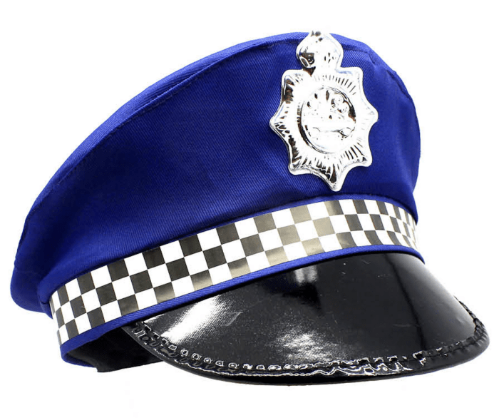 police officer hat pilot cop costume party cap halloween book week blue