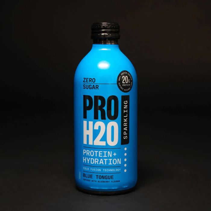 pro h20 sparkling 20g protein hydration drink zero sugar hydrate blue tongue pro h20 sparkling 20g protein hydration drink zero sugar hydrate blue tongue