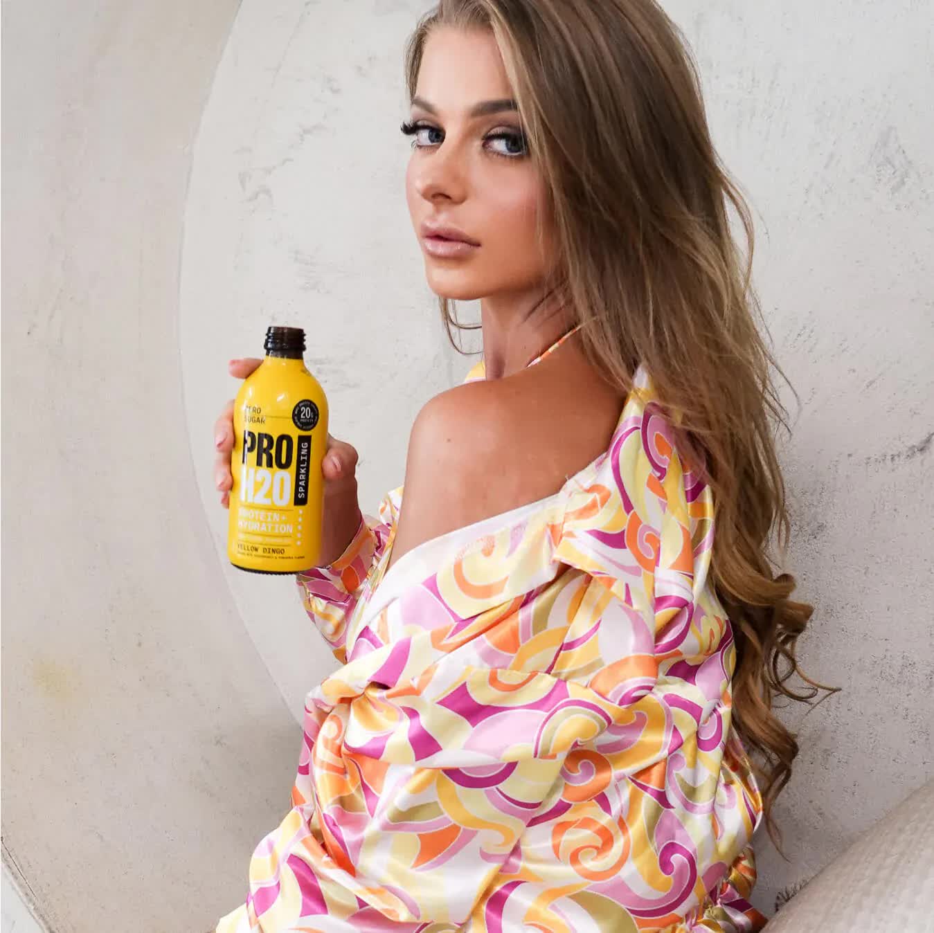 pro h20 sparkling water 20g protein hydration drink zero sugar yellow dingo