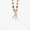 gift box rose white gold aroma necklace + purify oil blend