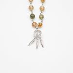 gift box rose white gold aroma necklace + purify oil blend