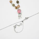 gift box rose white gold aroma necklace + purify oil blend