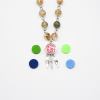 gift box rose white gold aroma necklace + purify oil blend