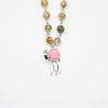 gift box rose white gold aroma necklace + purify oil blend
