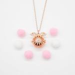 gift box angel ball rose gold aroma necklace + purify oil blend gift box angel ball rose gold aroma necklace + purify oil blend