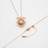 gift box angel ball rose gold aroma necklace + purify oil blend