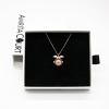 gift box angel ball rose gold aroma necklace + purify oil blend
