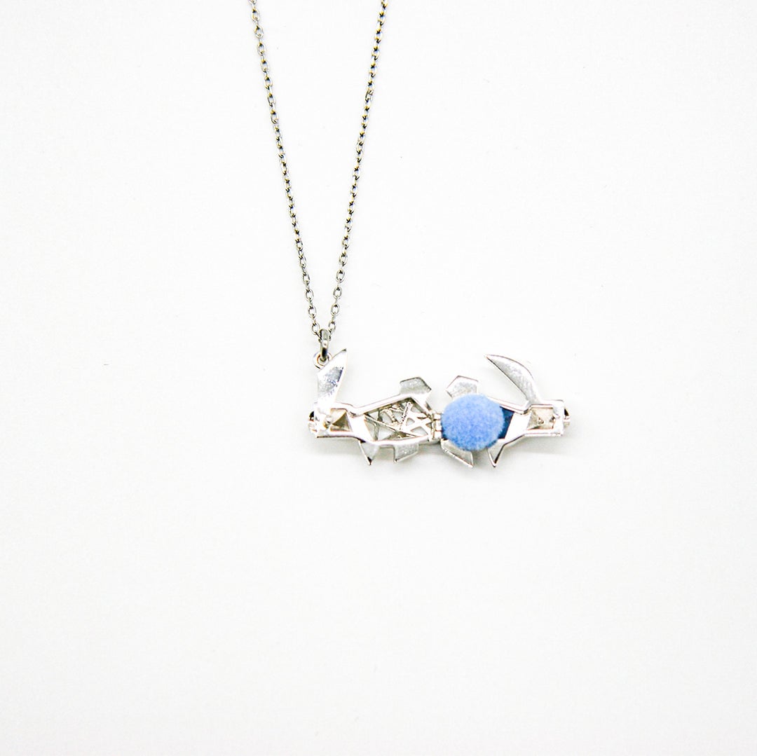 gift box rabbit white gold aroma necklace + purify oil blend