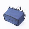 red portable picnic basket foldable insulated outdoor shopping basket, meal delivery & takeout carrier