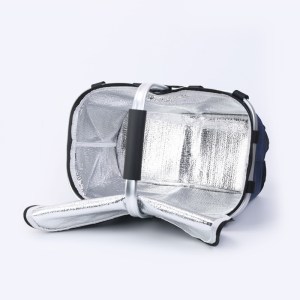 red portable picnic basket foldable insulated outdoor shopping basket, meal delivery & takeout carrier