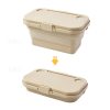 army green foldable outdoor picnic basket with lid and tabletop, camping storage box, car friendly organizer army green foldable outdoor picnic basket with lid and tabletop, camping storage box, car friendly organizer
