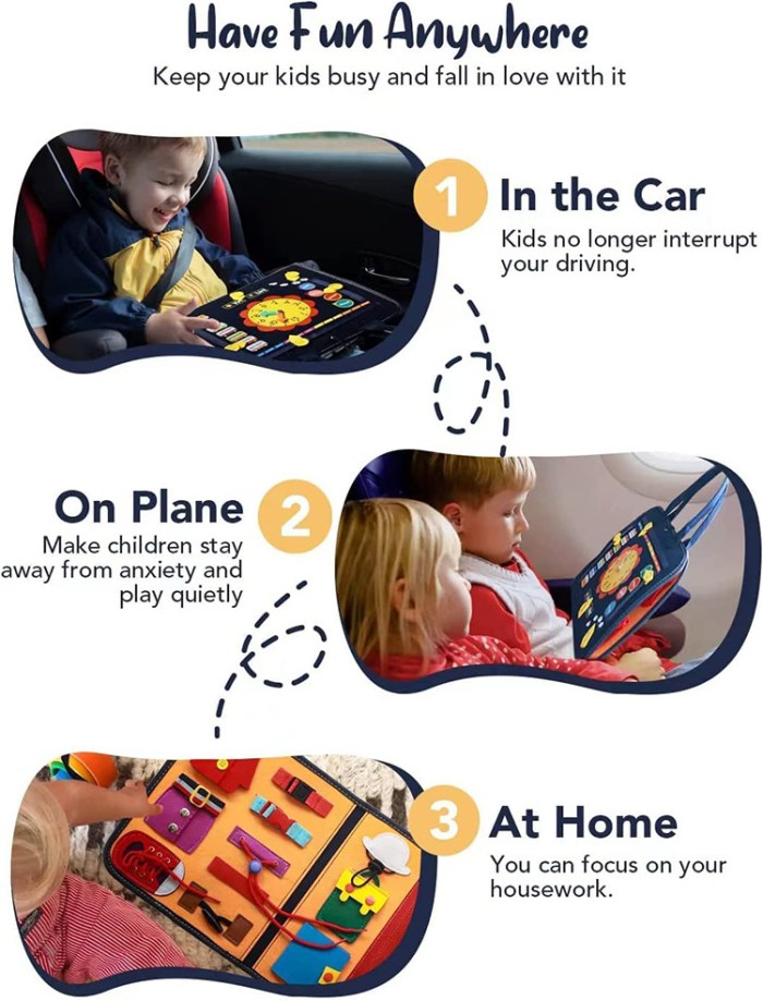 montessori busy board educational sensory activity toy for toddlers montessori busy board educational sensory activity toy for toddlers