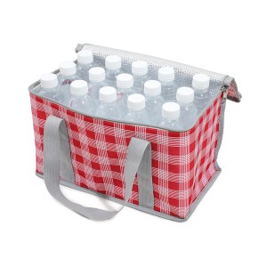 2pcs yellow insulated picnic lunch bag with checkered design, thermal storage for hot and cold items 2pcs yellow insulated picnic lunch bag with checkered design, thermal storage for hot and cold items