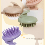 green eco friendly wheat straw hair care set massage brush, detangling comb, and v shaped comb for all hair types