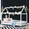 artiss bed frame wooden kids house frame white casa artiss bed frame wooden kids house frame white casa