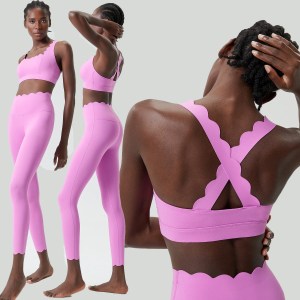 Women's – Two-Piece Fitness Yoga Set, Super Stretch Slim Fit Running Sportswear, Breathable Workout Clothes 4
