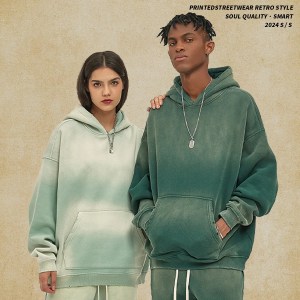 Unisex Ti Dye Thick Fleece Hoodie 2